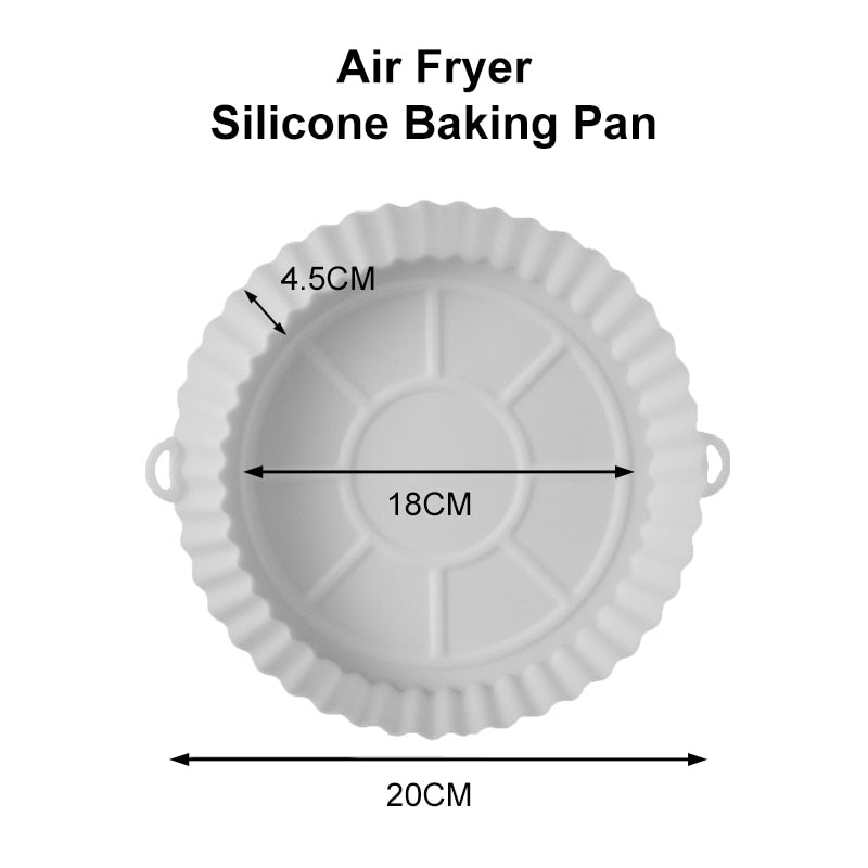 Reusable Air Fryer Silicone Baking Tray