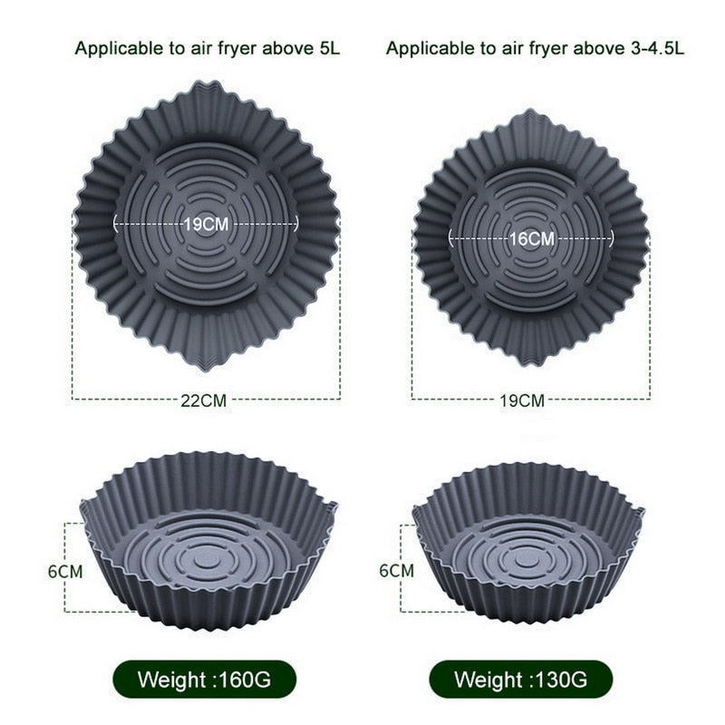 Reusable Air Fryer Silicone Baking Tray