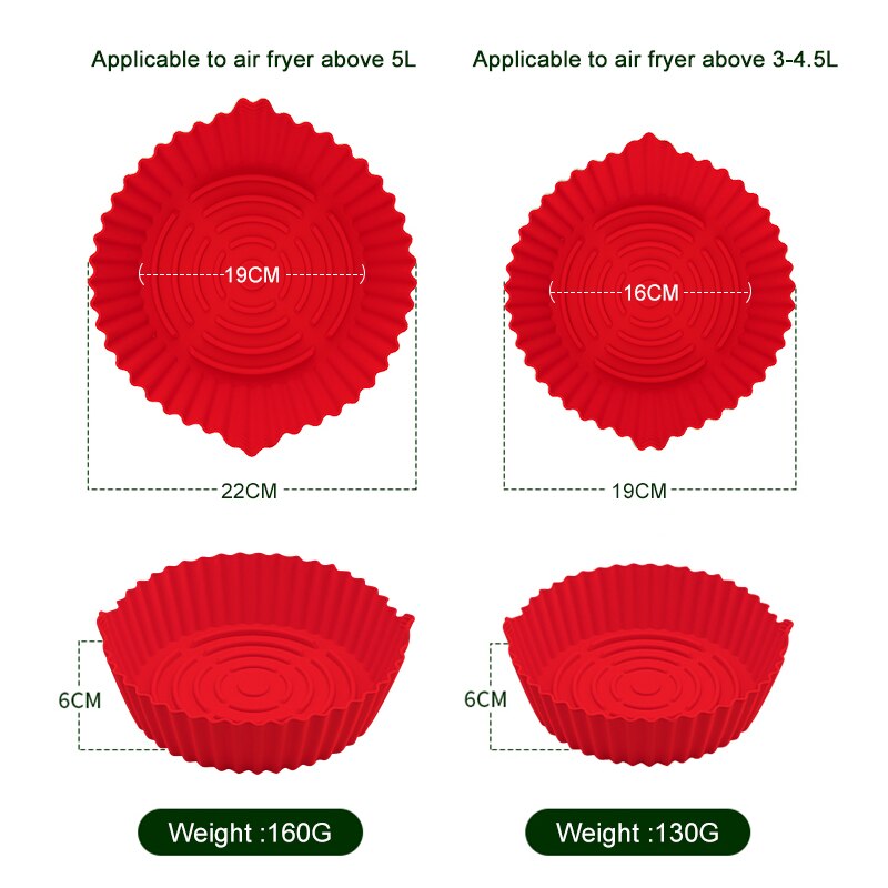 Reusable Air Fryer Silicone Baking Tray