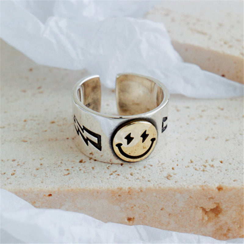 Retro Vintage Happy Smiley Face Gothic Women Jewelry