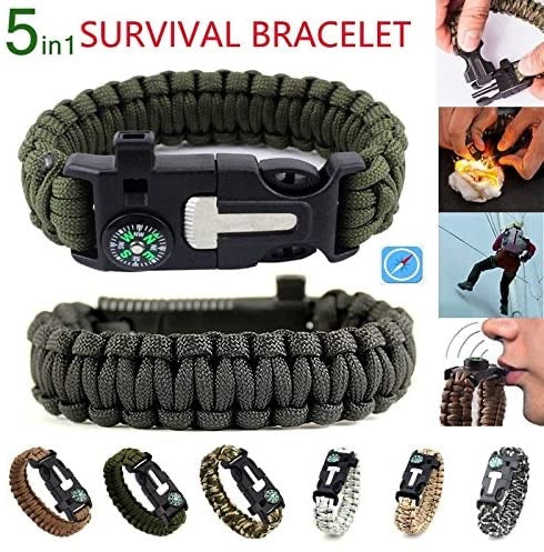 Multi-function Paracord Survival Braided Bracelet