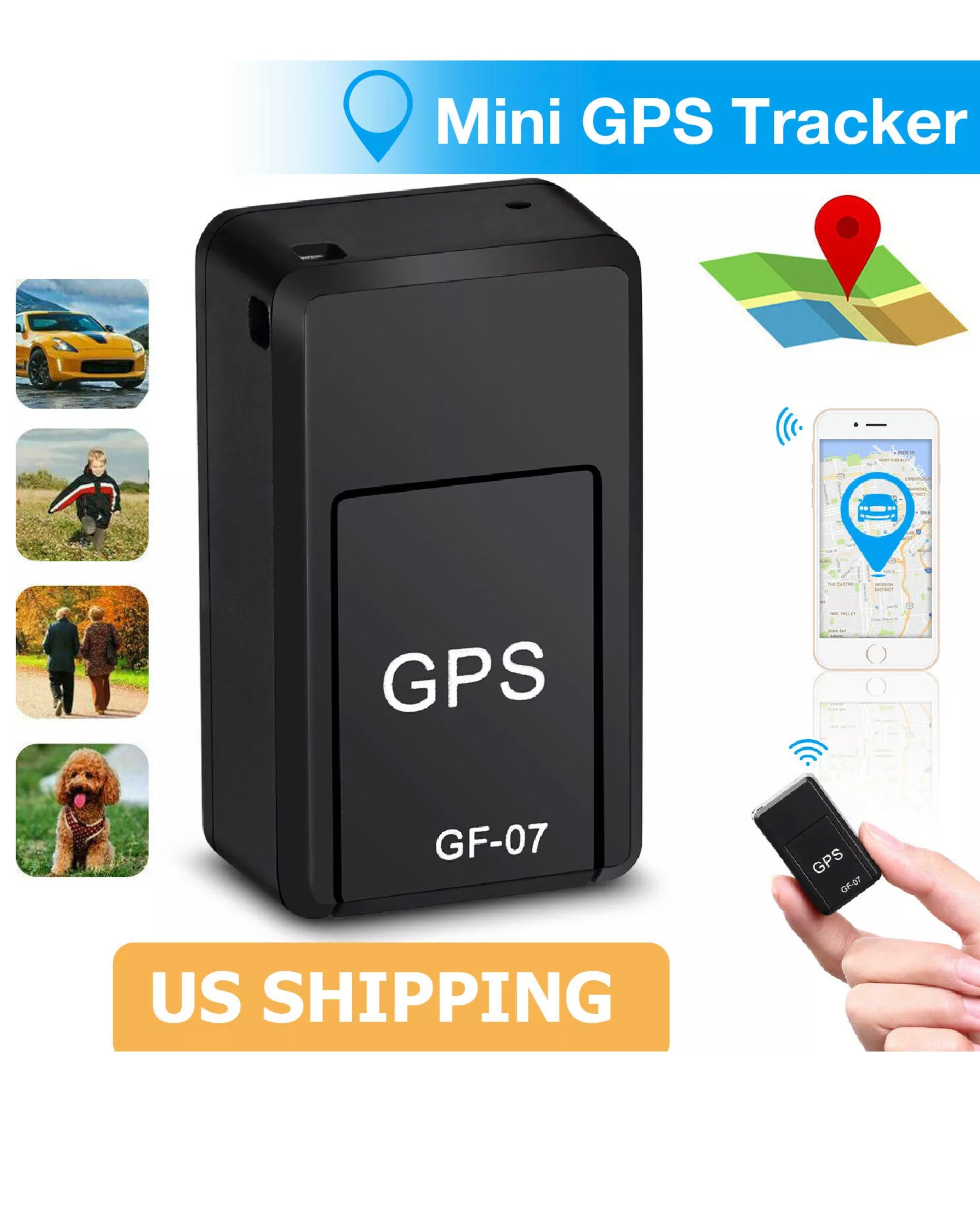 Mini GPS Tracker for Cars,Kids,Elders & Pets