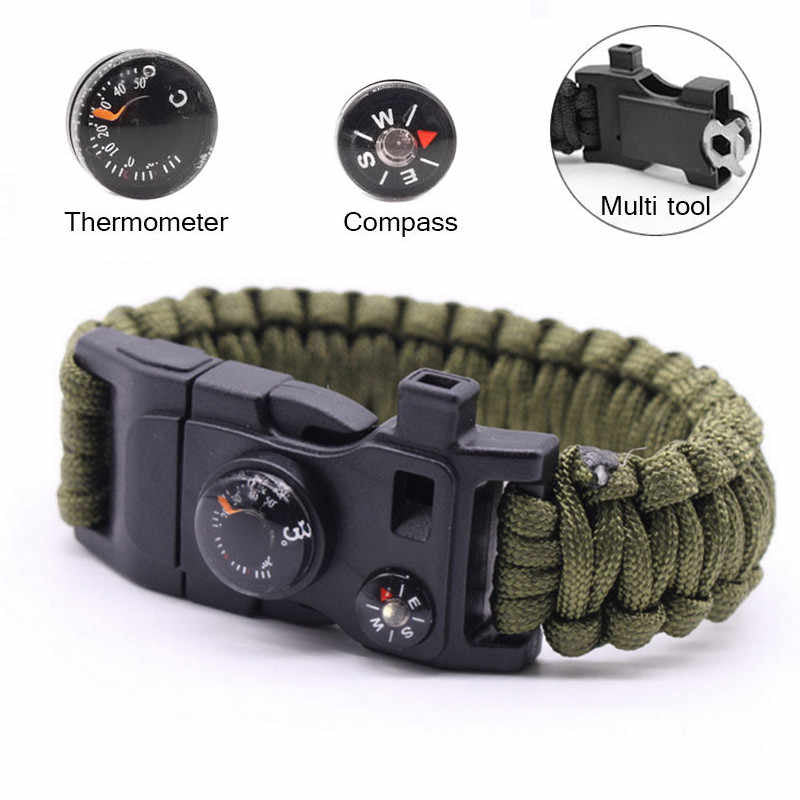 Multi-function Paracord Survival Braided Bracelet