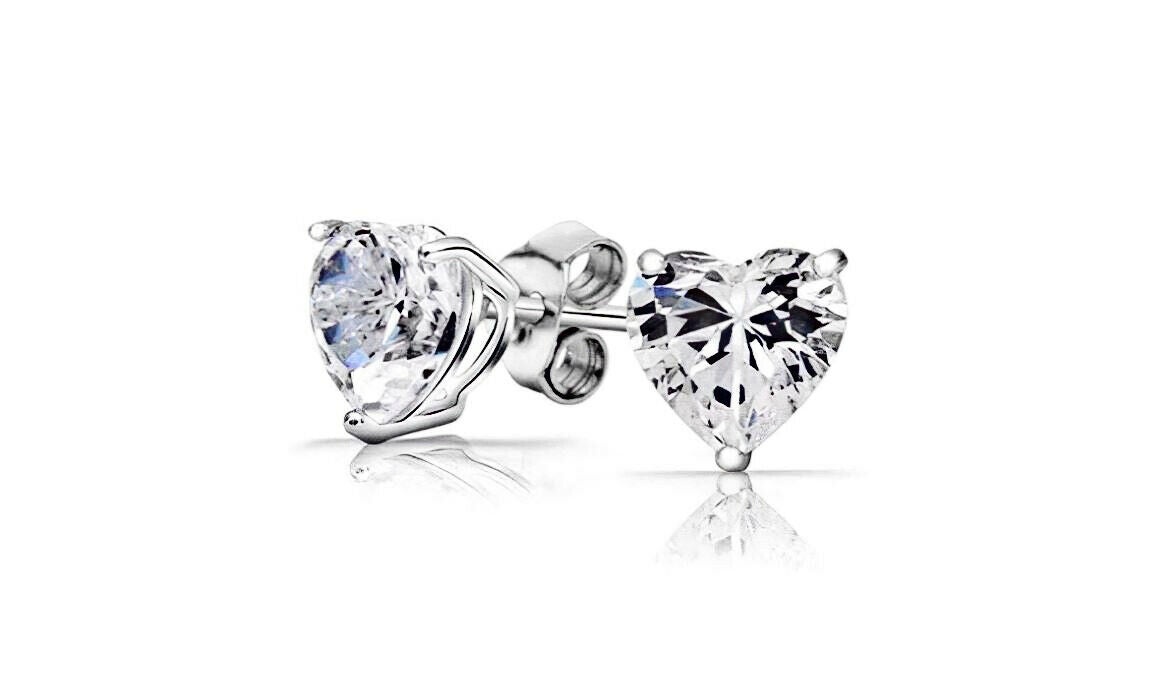 925 Sterling Silver CZ Stud Earrings Cubic Zirconia Women 5PC Earrings Set