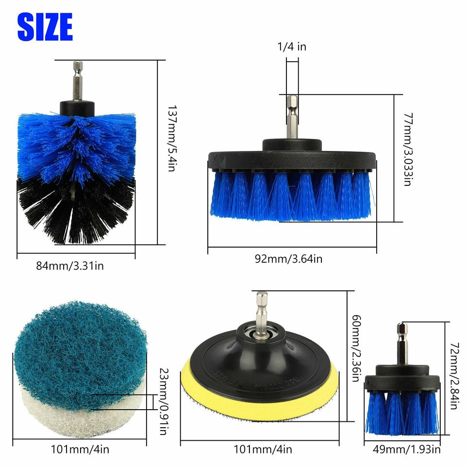 10 PCS Drill Brush Multi Purpose Attachments