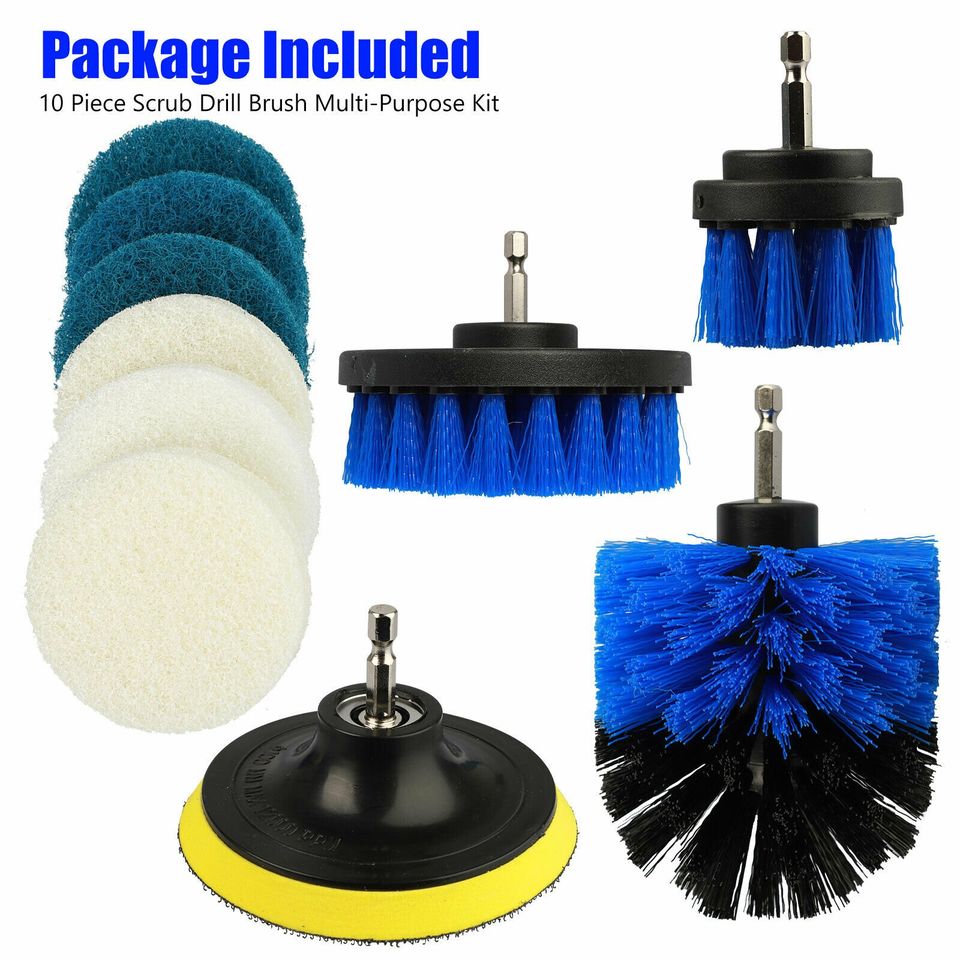 10 PCS Drill Brush Multi Purpose Attachments