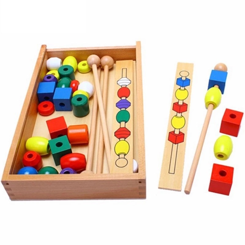 Montessori Wooden Educational Toys Stick Shape