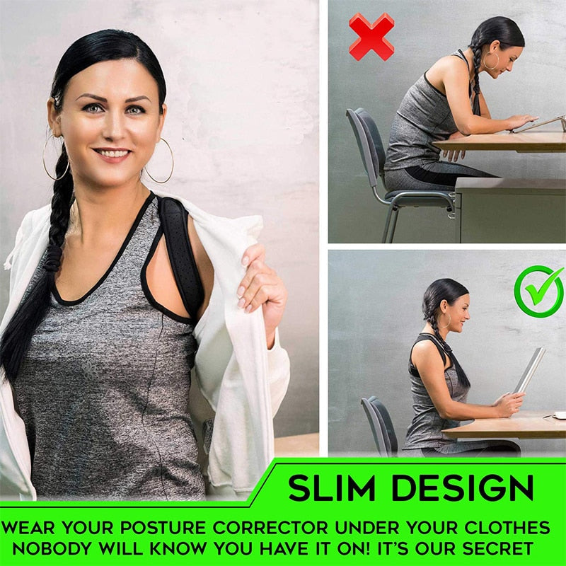 Posture Corrector For Men And Women, Upper Back Brace For Clavicle Support Straightener Pain Relief