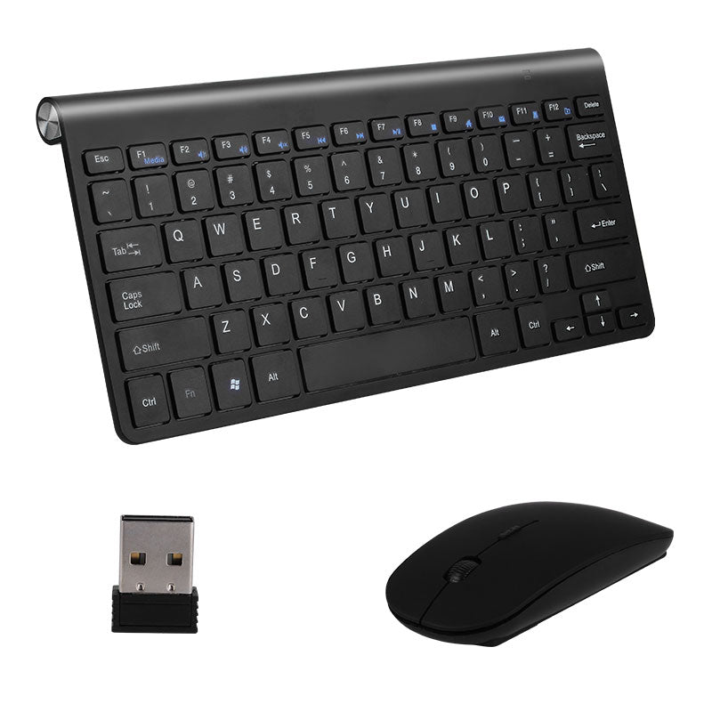 Mini Portable Wireless Keyboard & Mouse for Mac Notebook TV box 2.4G