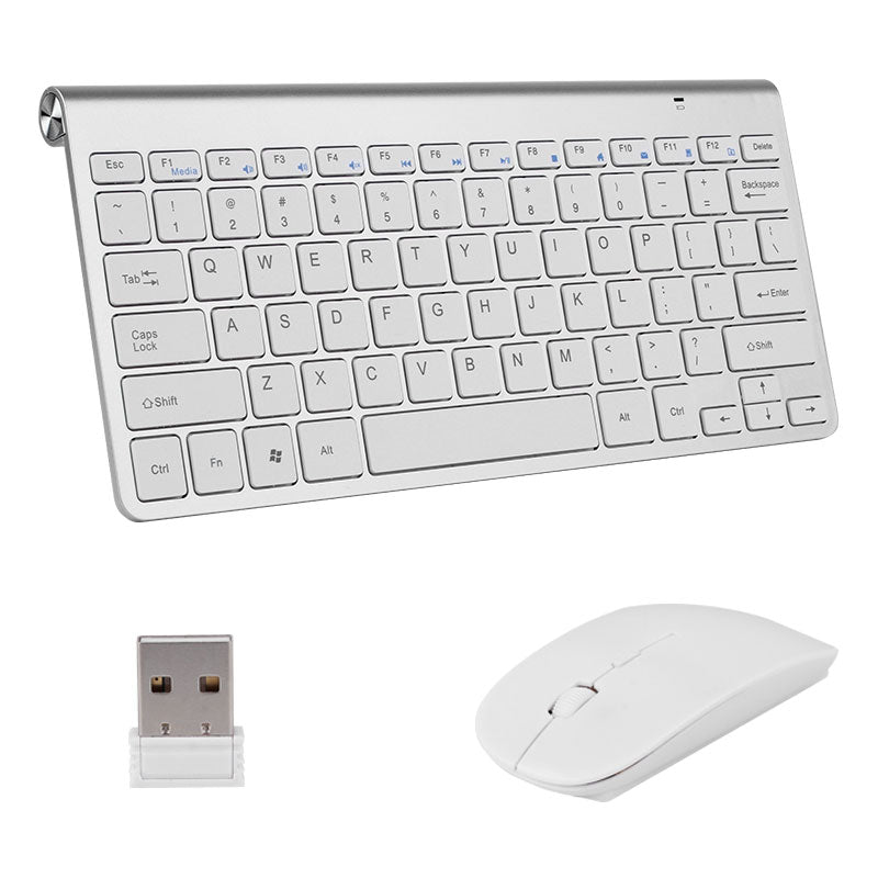 Mini Portable Wireless Keyboard & Mouse for Mac Notebook TV box 2.4G