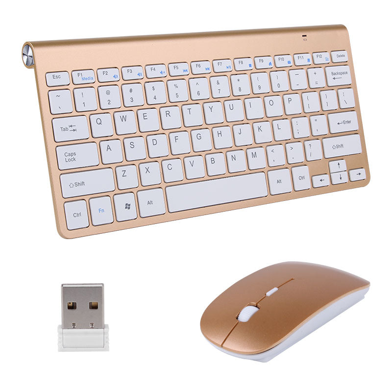 Mini Portable Wireless Keyboard & Mouse for Mac Notebook TV box 2.4G