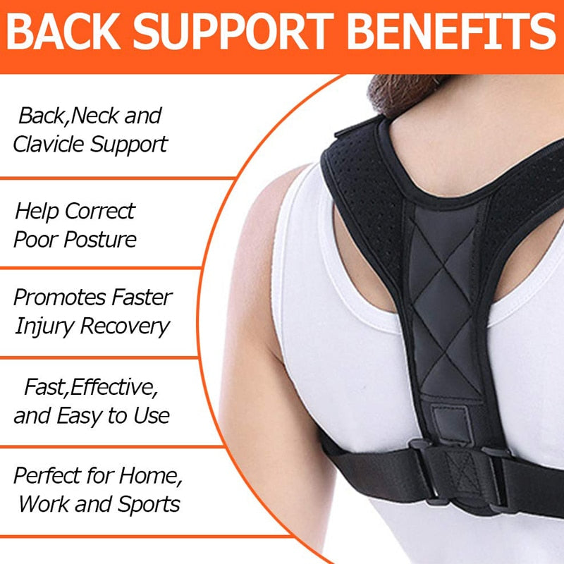 Posture Corrector For Men And Women, Upper Back Brace For Clavicle Support Straightener Pain Relief