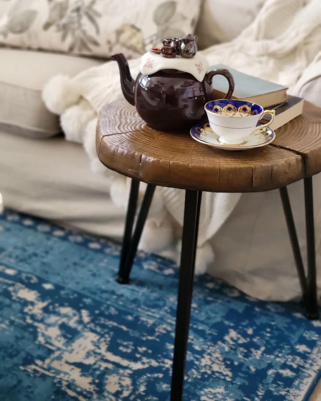 COSIEST Mason Growth Ring Side Table