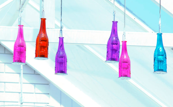 Turn a Wine Bottle into Outdoor Pendant Lights