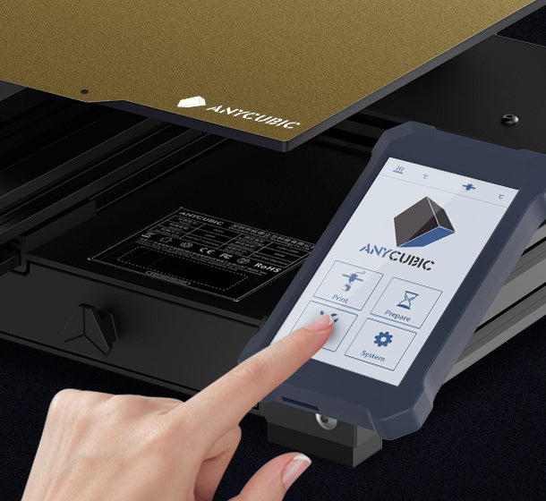 Anycubic vyper 3d kit d'imprimante 3d 245x245x260mm impression écran  tactile plate-forme magnétique support de nivellement automatique reprise d' impression