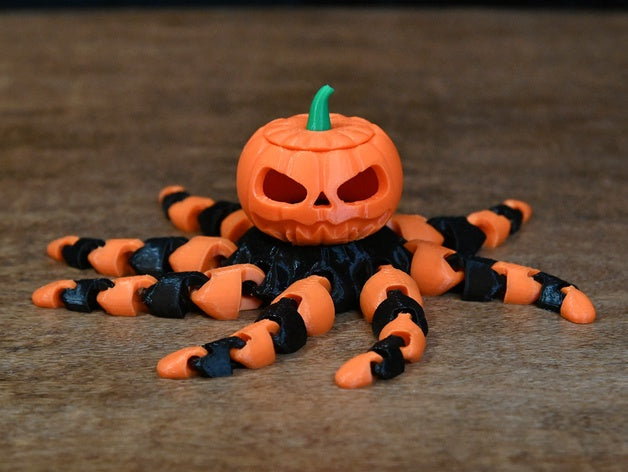 Modello 3D Octopus Jack-O-Lantern