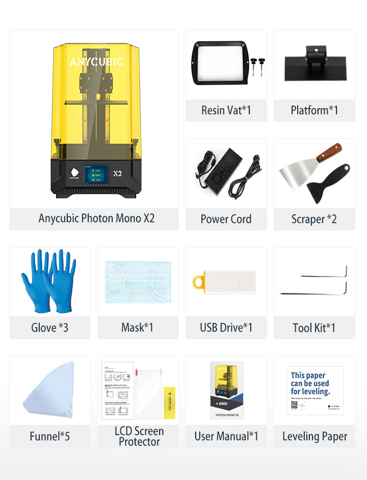 Anycubic Photon Mono X2 - In The Box