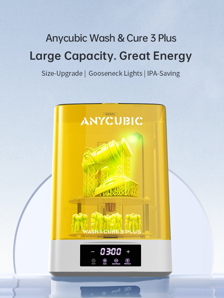 Anycubic Wash & Cure 3 Plus - Advanced Size Upgrade for Enhanced Washing  and Curing – ANYCUBIC-US