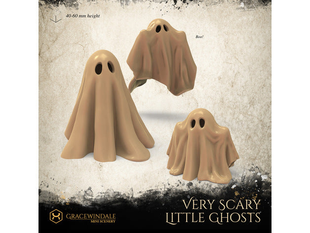 Little Ghost Family 3D Model