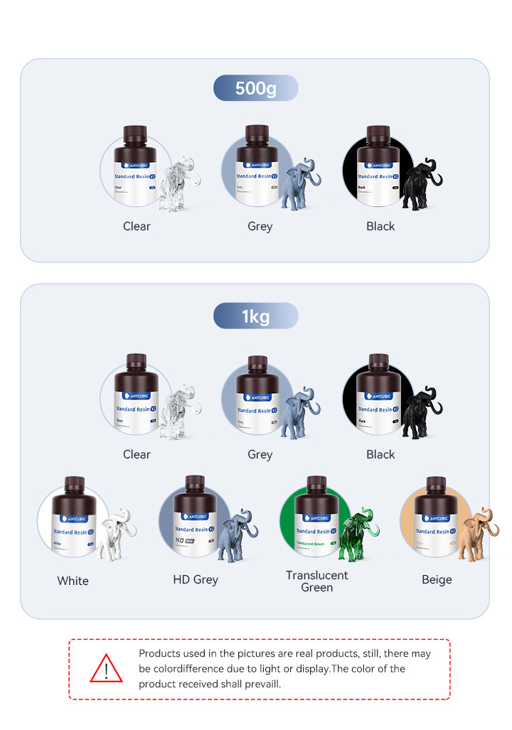Anycubic Standard Resin V2 - Resin Color