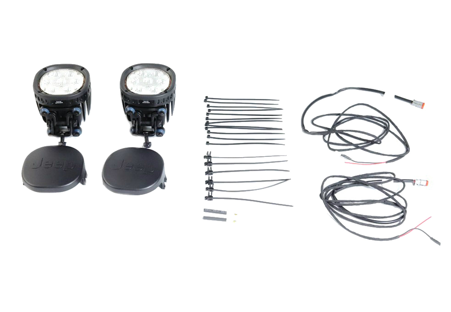 82215386AC Mopar OE 7 Inch Off-Road LED Light Kit, Jeep 2020-2024 Gladiator, 2018-2024 Wrangler JL