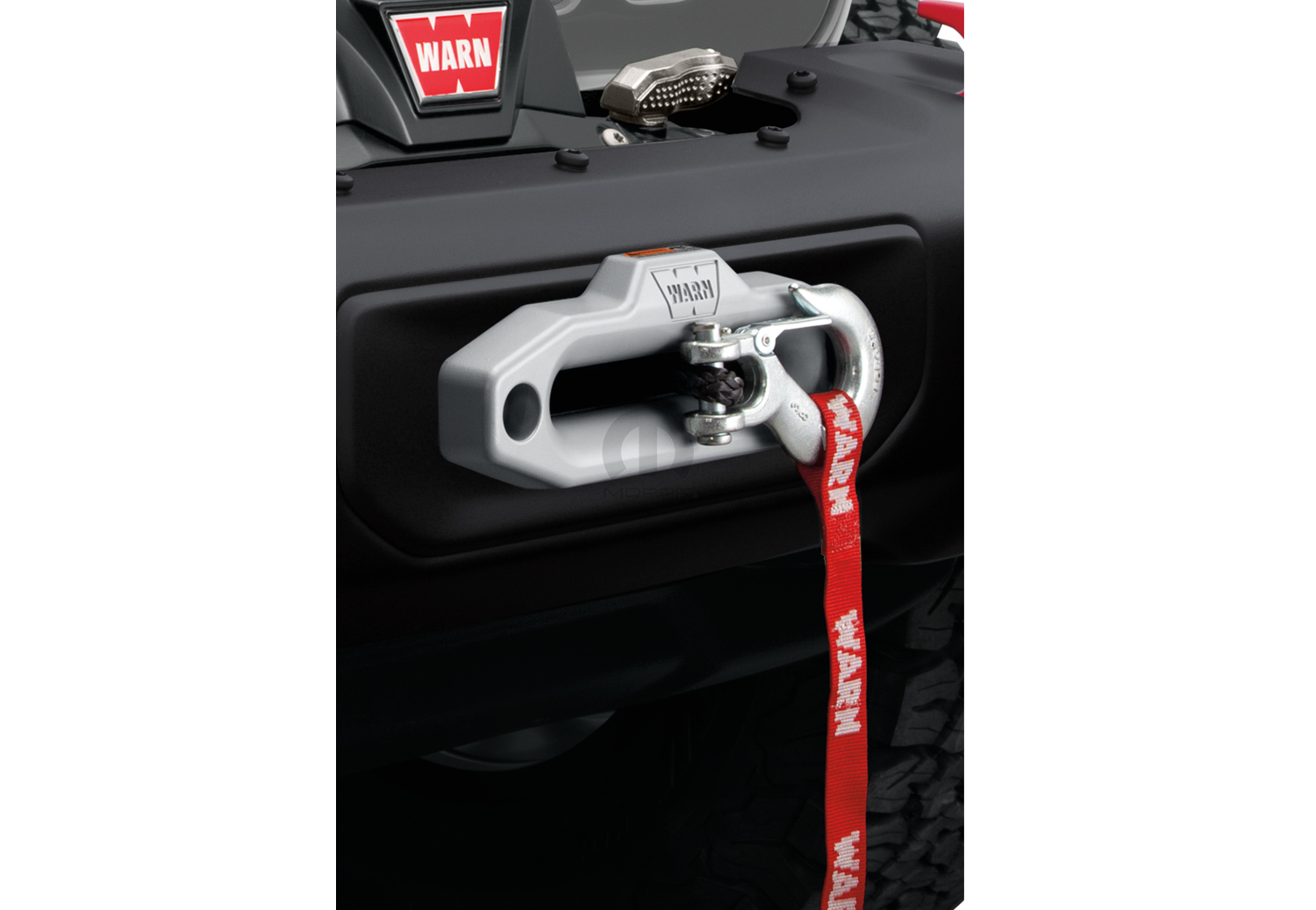 82215528AB Mopar OE Fairlead Adapter Plate for Centered Winch, Jeep 2020-2023 Gladiator, 2018-2024 Wrangler JL