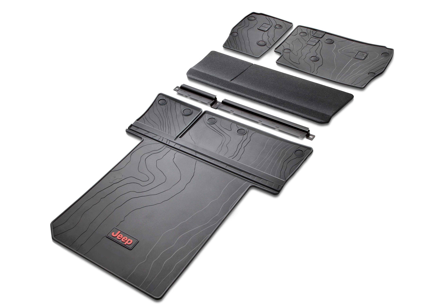 Mopar Molded Cloth Seat Cargo Mat, Liner 2018-2023 Jeep Wrangler JL, 4 Door