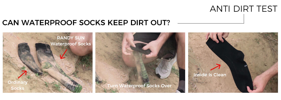 anti dirt kids waterproof socks