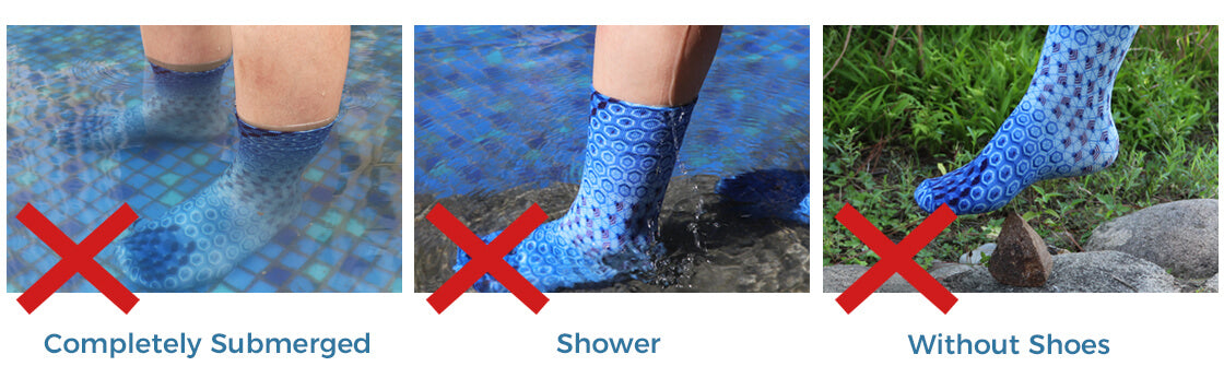 note waterproof socks