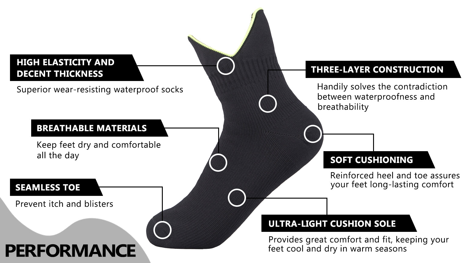 ankle waterproof socks