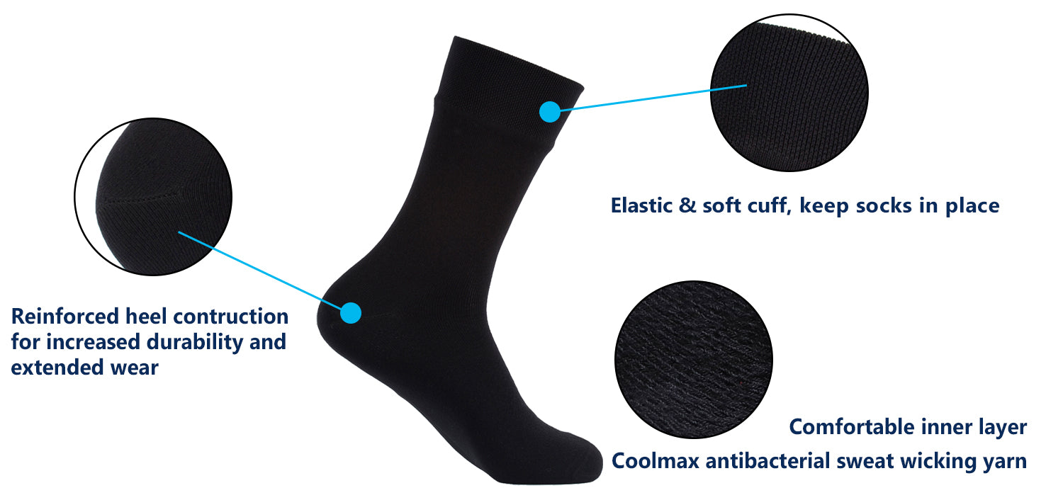 thin waterproof socks features