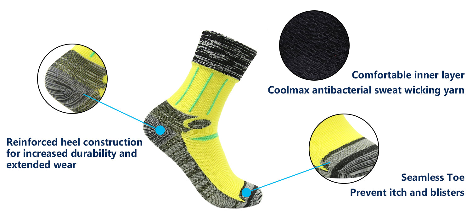 crew waterproof socks features