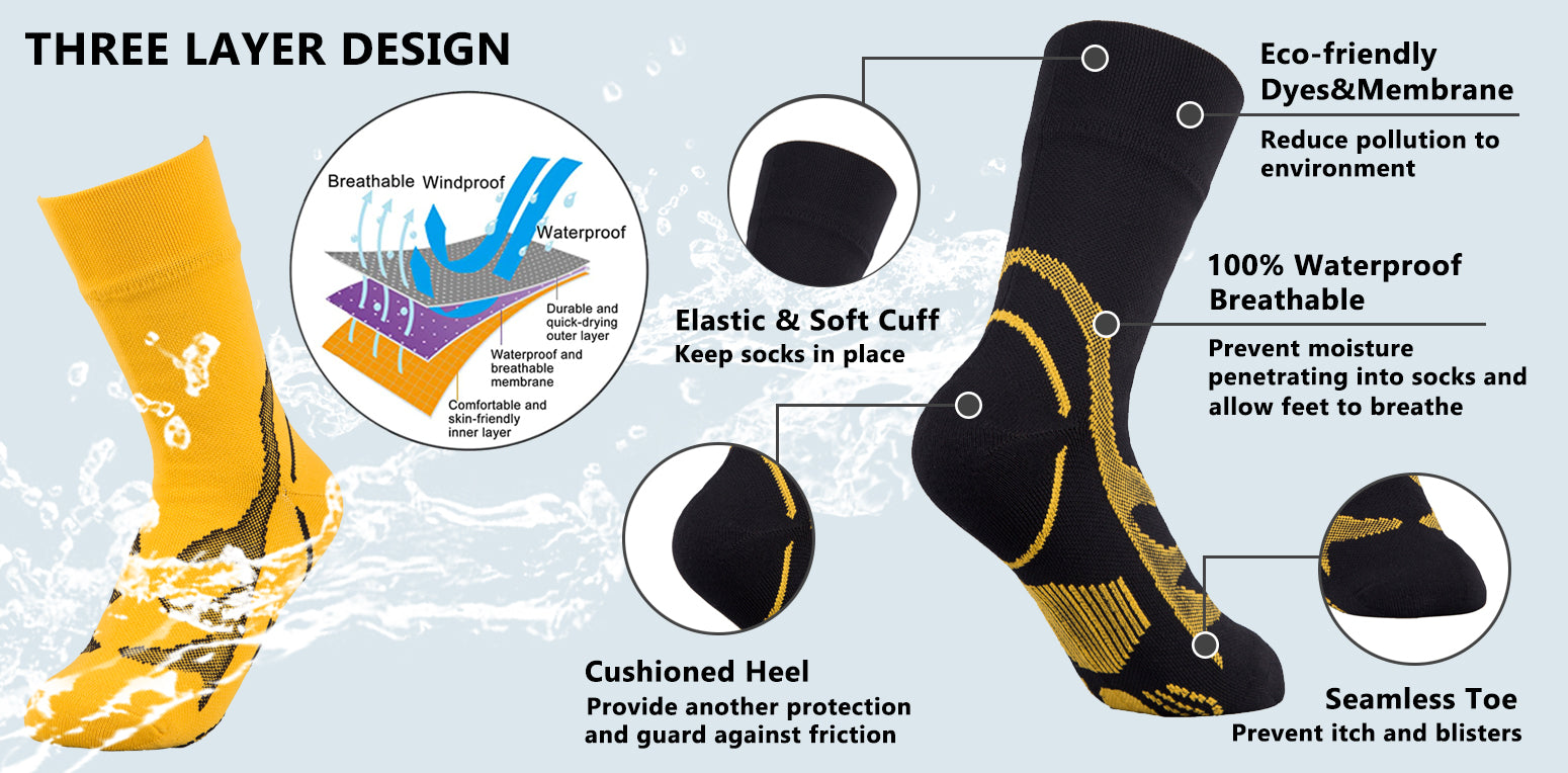 waterproof socks features