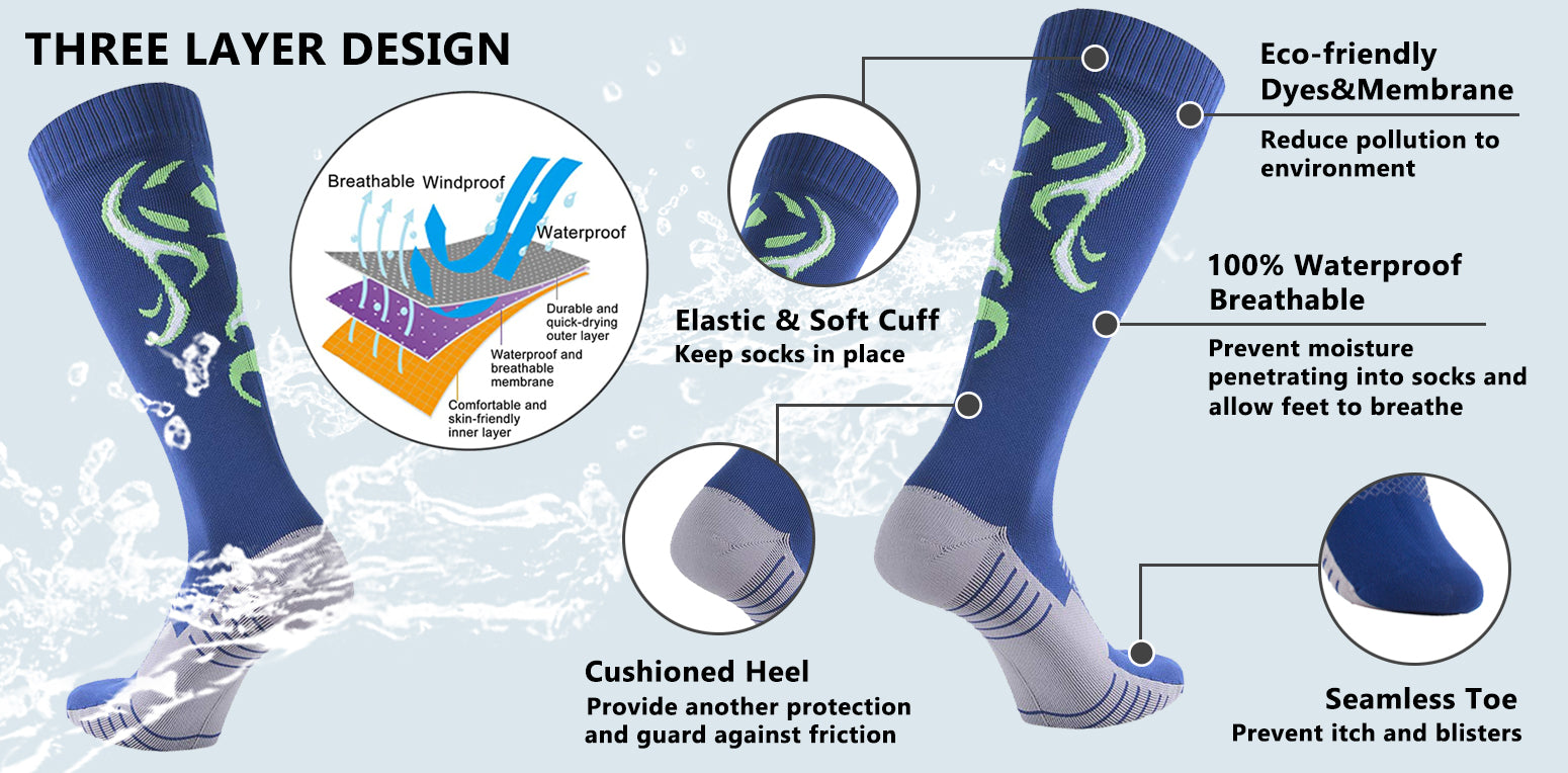 features waterproof socks hiking