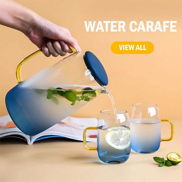 kava glass water carafe