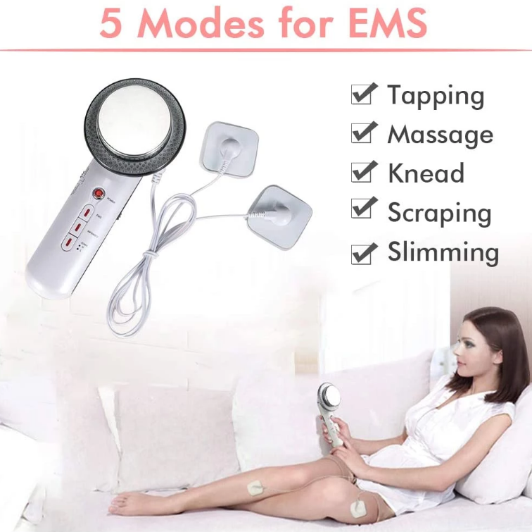 Ultrasonic 3 In 1 Ultra Slimming Device Fat Burner Cellulite Body Contour Machine Therapy Beauty