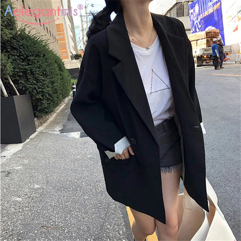 Casual Loose Women Blazer Jackets Evenin Jacket