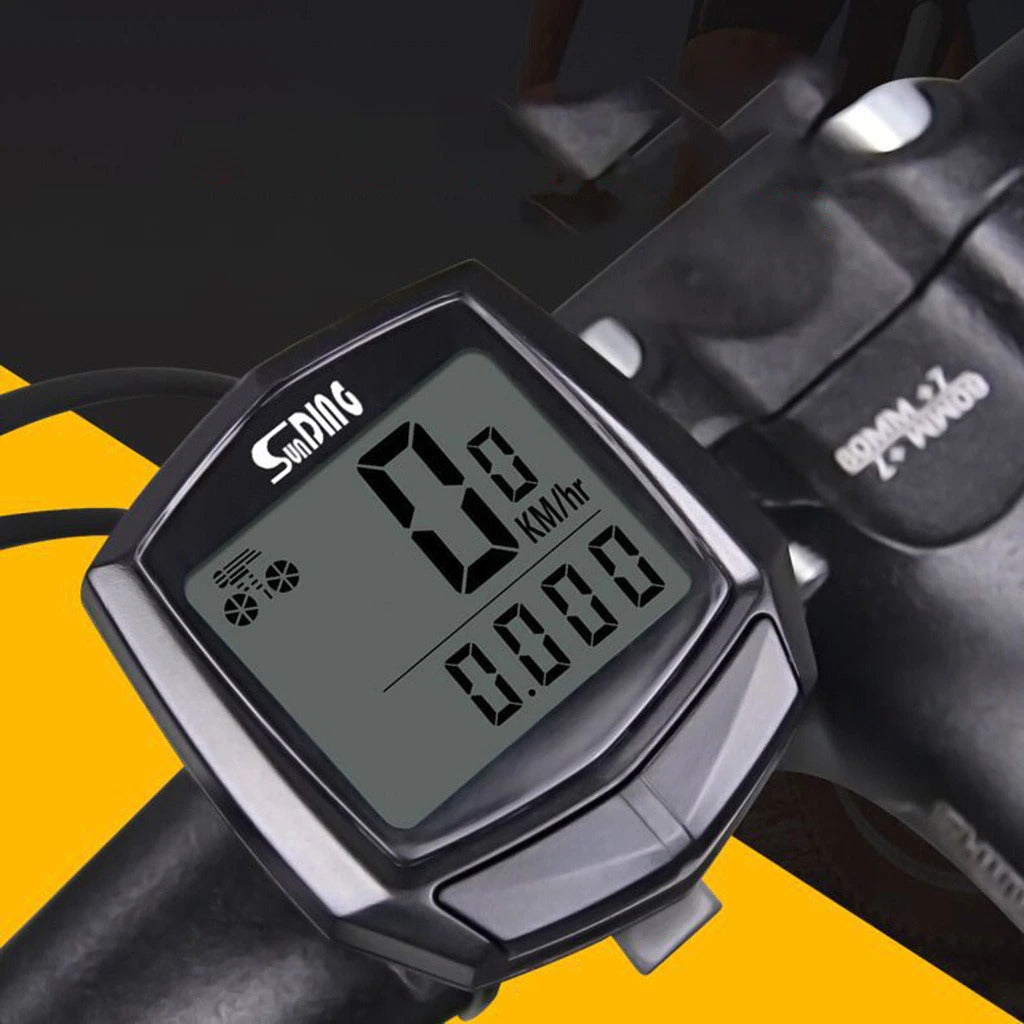 Waterproof Bicycle Computer With LCD Digital Display