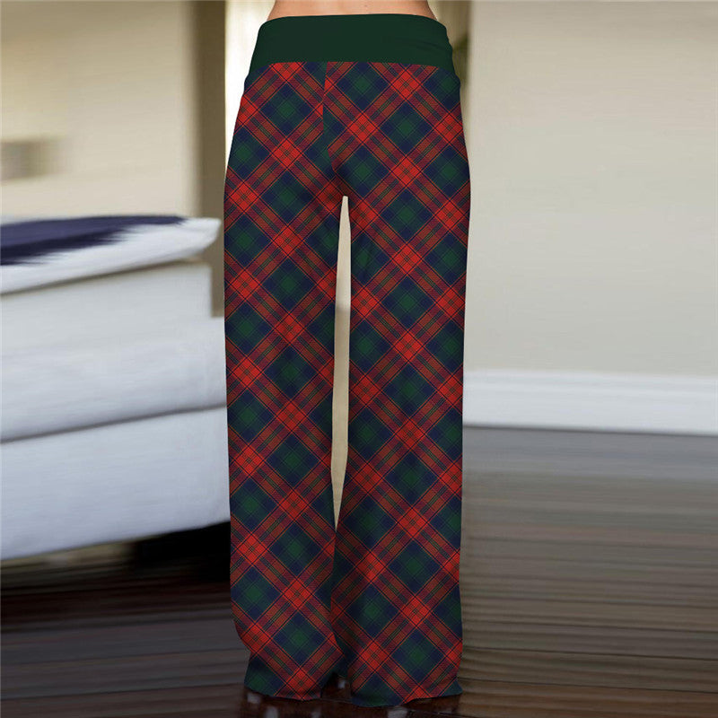 2020 Comfy Pajama Pants for Women Casual Drawstring Christmas High ...