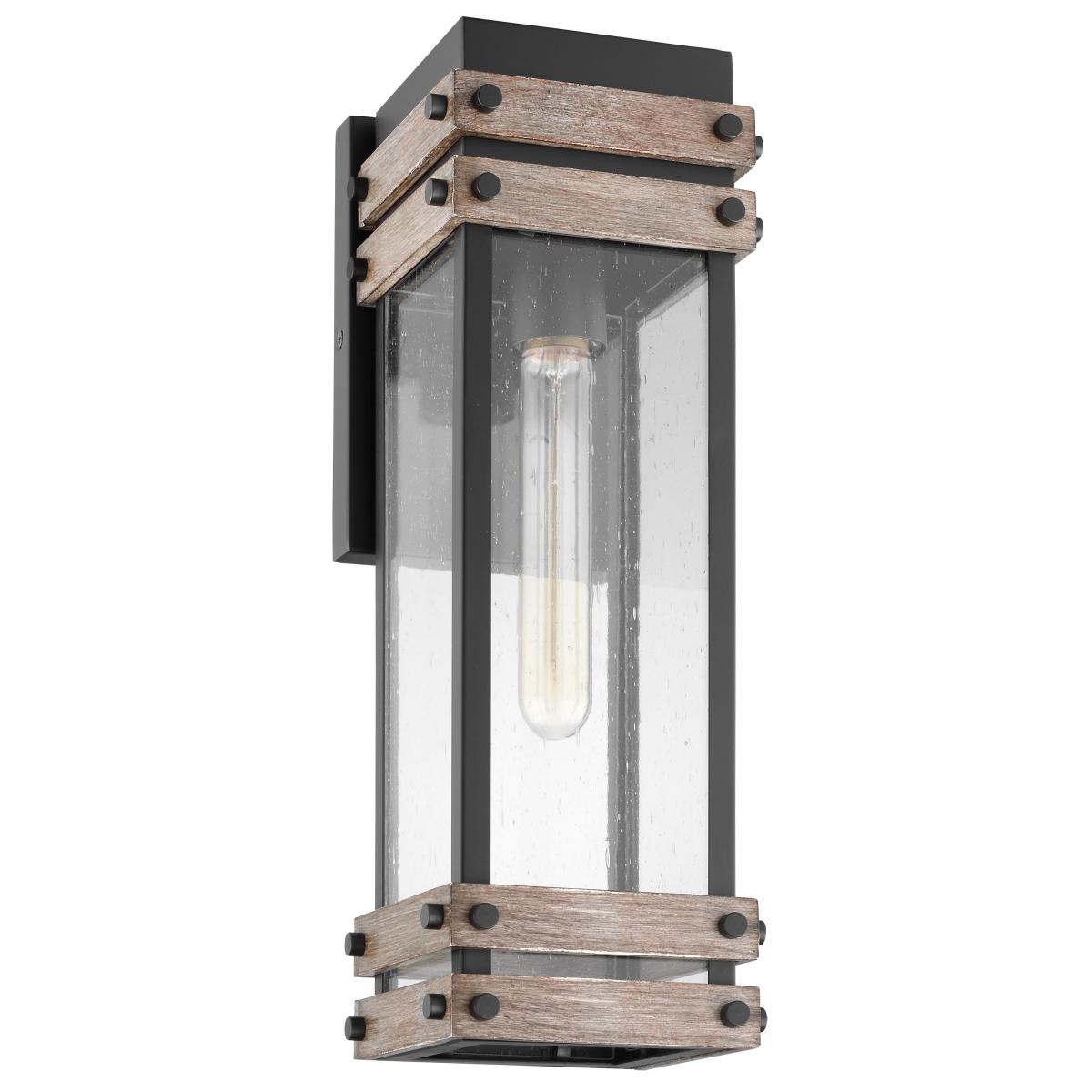 Nuvo 60-7541 Homestead Medium Wood Accented Outdoor Wall Lantern