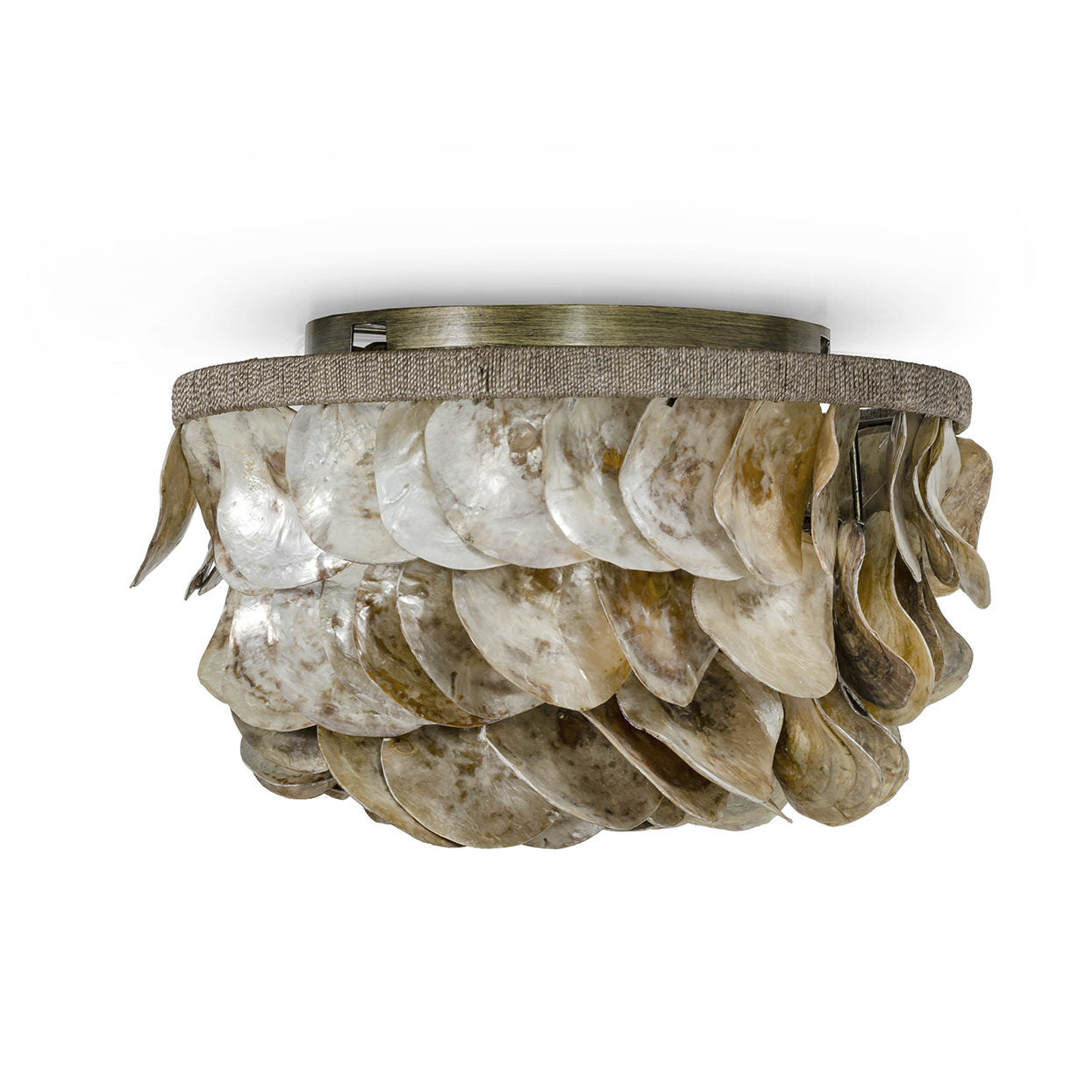 Palecek 2704-79 Playa Oyster Shell Flush Mount Light Fixture