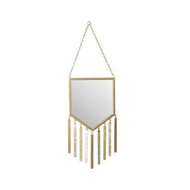 43322 Gold Mini Mirror with Metal Tassels - 3 shapes