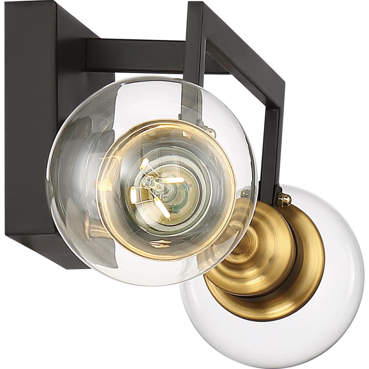 Nuvo Lighting 60-6972 Intention 2 Light Vanity Warm Brass and Black