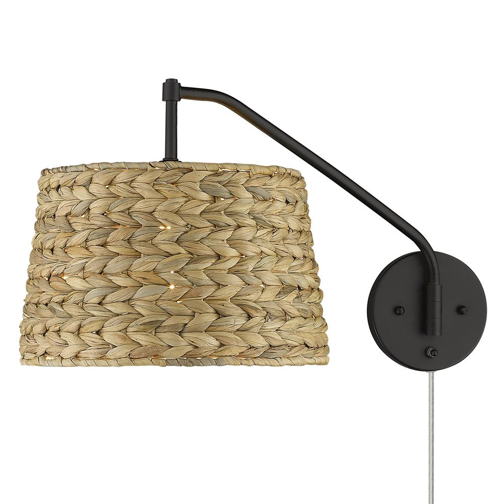 Golden Lighting Ryleigh 1 Light Articulating Wall Sconce With Shade