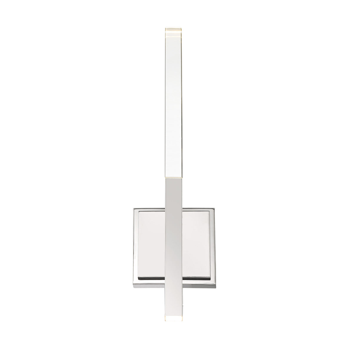 Eurofase 45636-011 Benicio 1 Light Crystal LED Wall Sconce in Polished Nickel