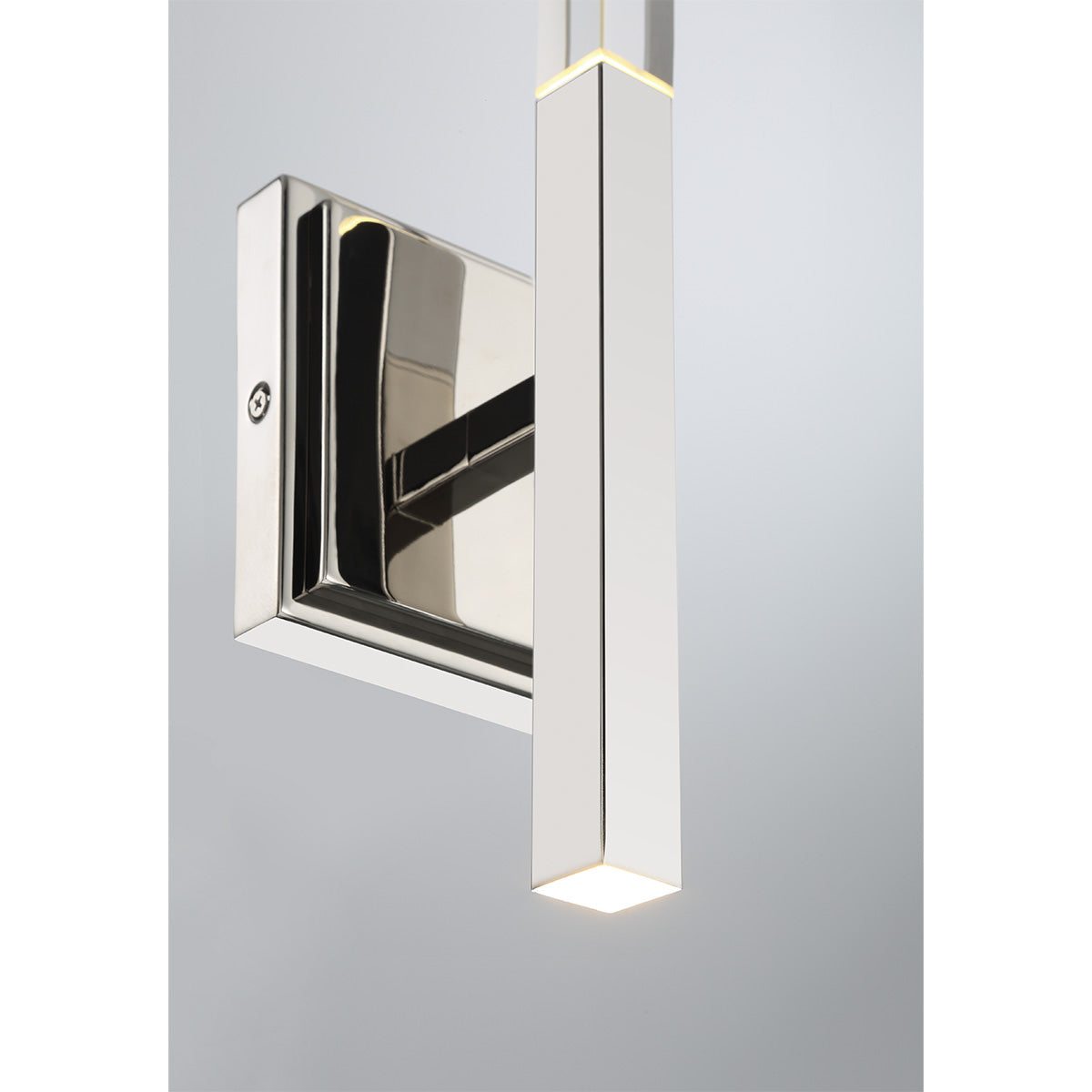 Eurofase 45636-011 Benicio 1 Light Crystal LED Wall Sconce in Polished Nickel