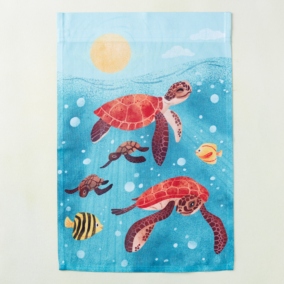 Illustrated Sea Turtle House Flag