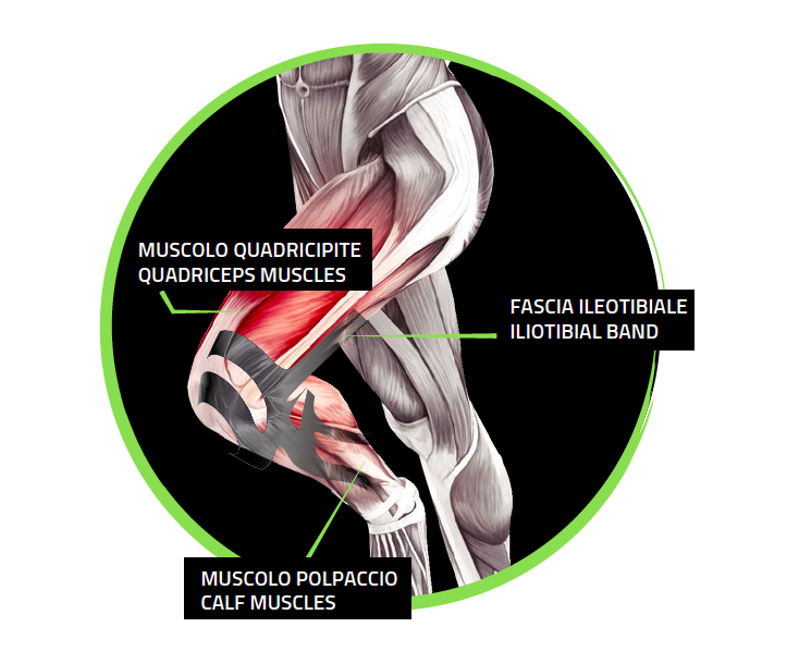 Knee cap with integrated power band taping Art.488 ORIONE?