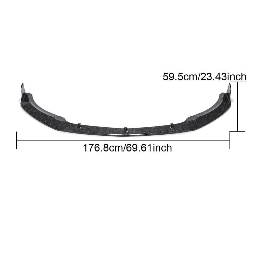 For Mercedes Benz A Class W176 A45 Facelift Carbon Fiber Front Bumper Lip Chin Spoiler Body Kit