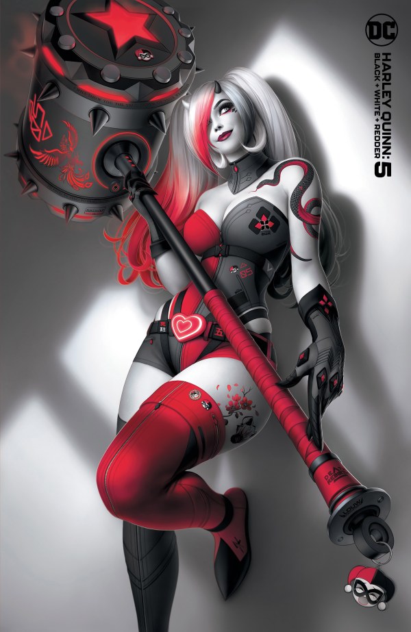 Harley Quinn Black + White + Redder Issue #5 November 2023 Warren Louw Variant Cover Comic Book